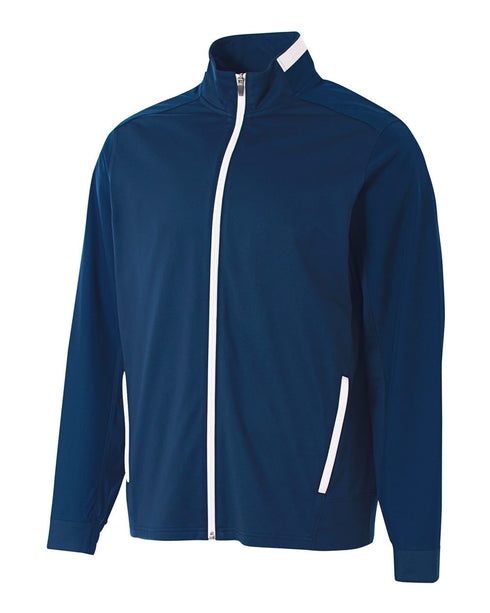 A4 League Full Zip Warm Up Jacket (N4261), Color 'Navy/White'